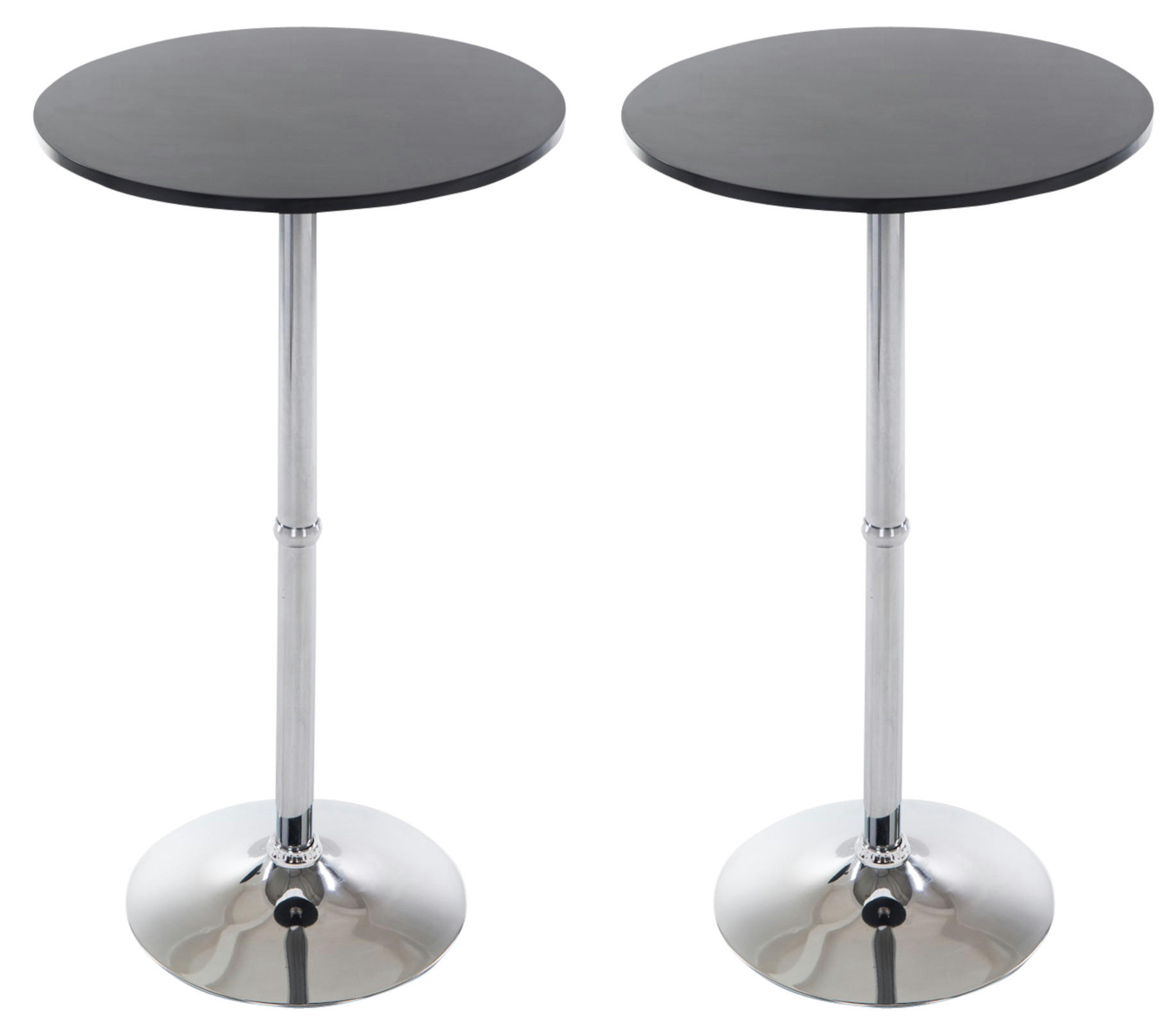 Deluke Stehtische Schwarz 60x108x60 cm