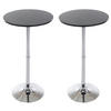 BARTISCH 2er Set Holz Schwarz - Schwarz, Holz/Metall (60/108/60cm) - CLP