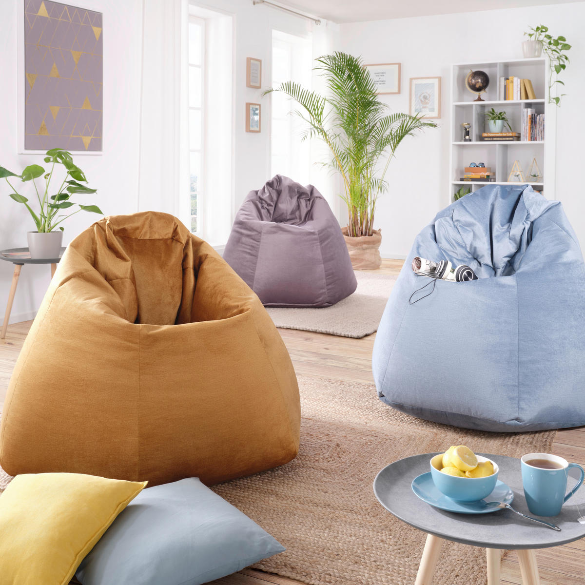 SITZSACK Verona in Gelb - Gelb, Textil (90/105/90cm) - Mömax