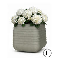BLUMENTOPF Grau ERBA L 41x41x49 cm - Grau, Kunststoff (49cm) - Mazovia