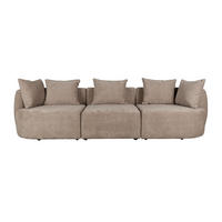 SOFA 4,5-SITZER Rocca Cappuccino/ Beige - Beige/Braun, Textil (250/83/92cm) - Dutchbone