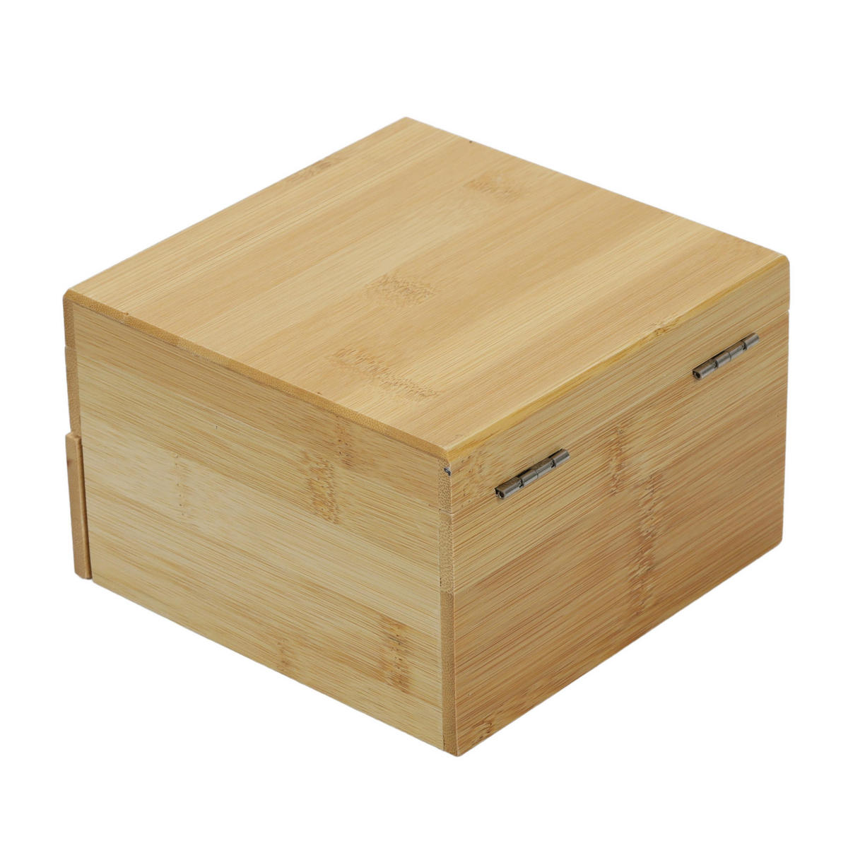 SCHMUCKSCHATULLE mit Spiegel Bamboo 15/15/9,5 cm - Braun, Naturmaterialien (15/9.5/15cm) - 5five Simply Smart