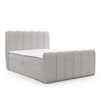 BOXBETT Denis Premium - Hellgrau, Holzwerkstoff/Textil (160/200cm) - Fun Möbel