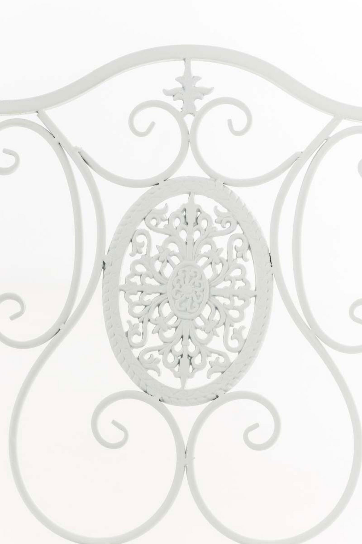 GARTENSTUHL Sidan weiß - Weiß, Metall (42/49/91.5cm) - TPFGarden