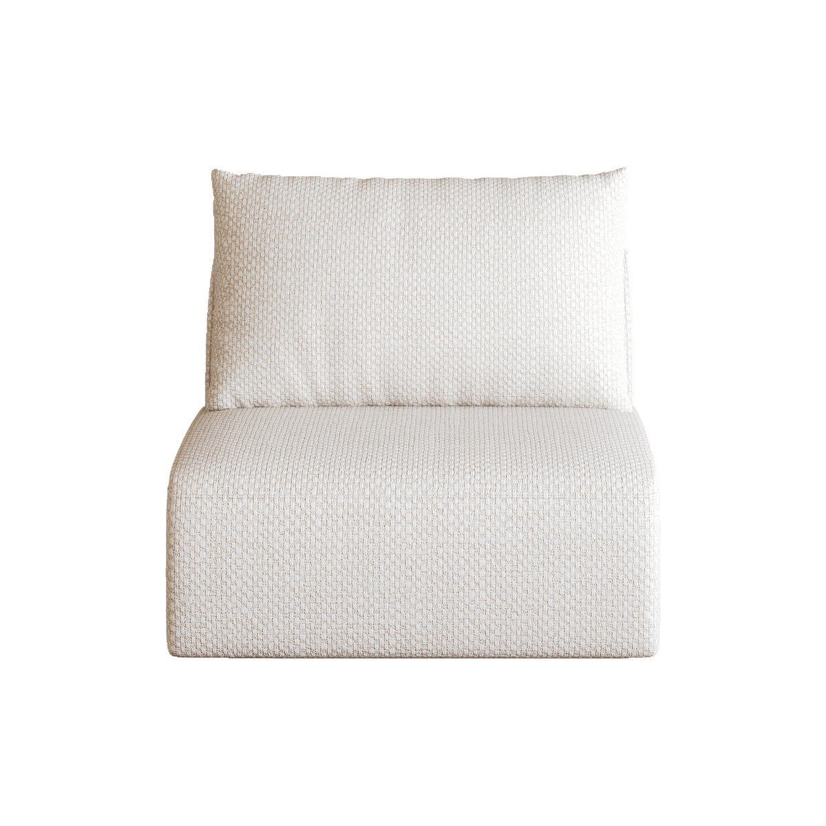SOFAELEMENT DE-34711 1‑Sitzer‑Modul Weiß - Weiß, Textil (80/85/70cm) - ComfortXL