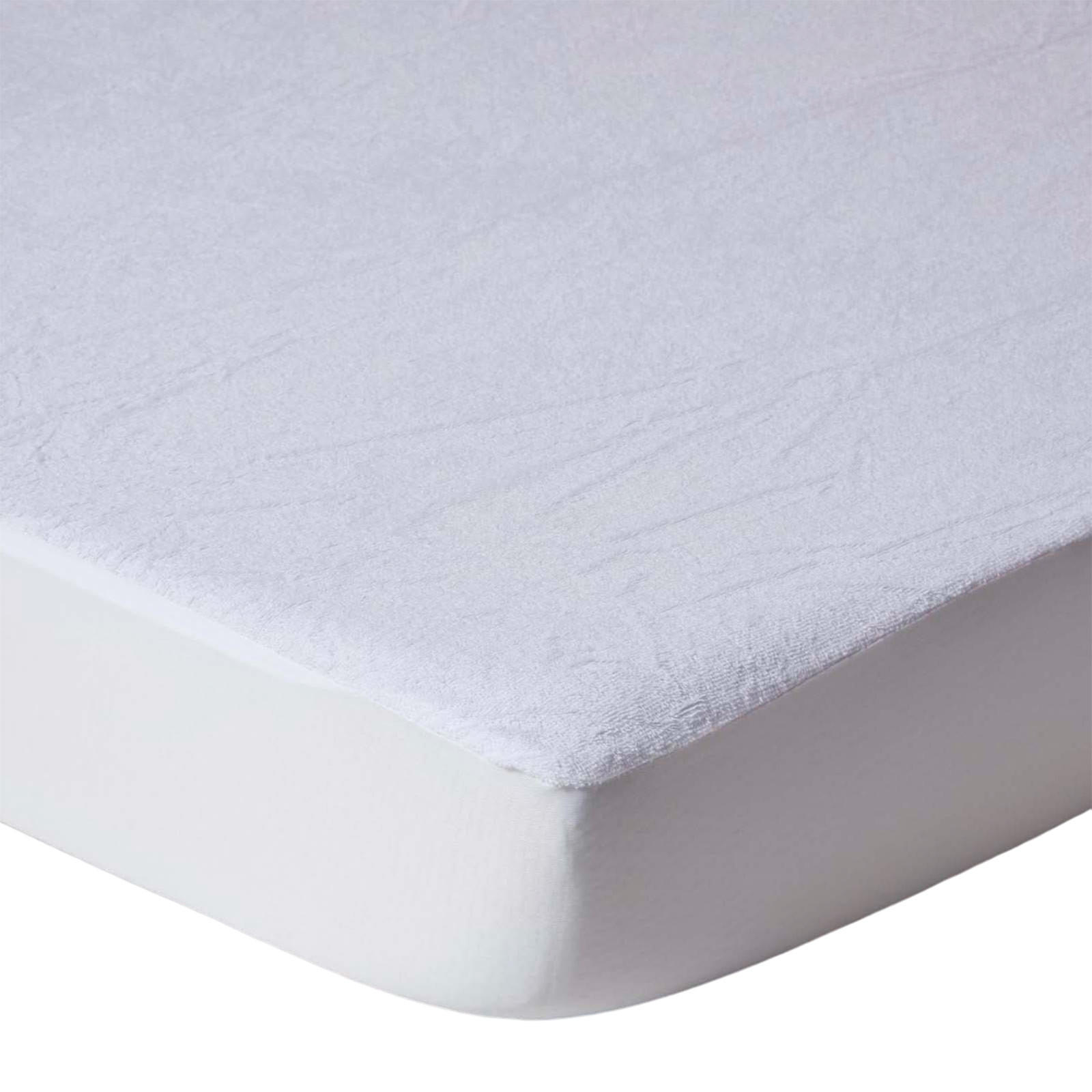 KINDER-MATRATZENSCHONER wasserdicht mit Frottee-Oberfläche 70/140 cm, 2er-Set - Weiß, Textil (70/140cm) - Homescapes