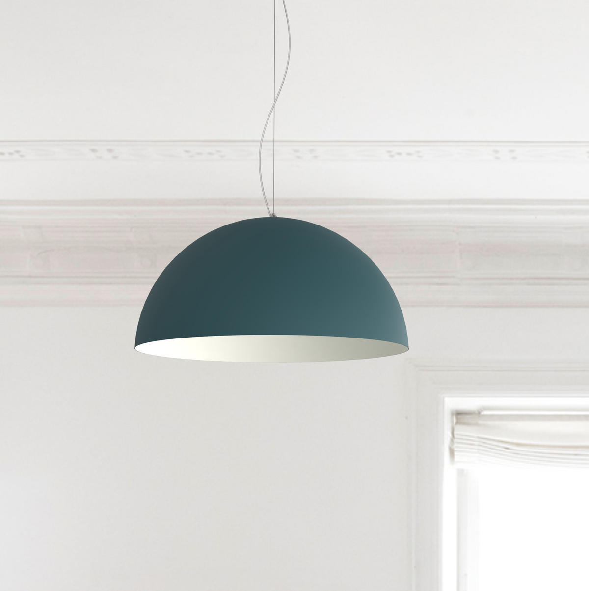 HÄNGELEUCHTE Cassis - Blau, Metall (60/60/30cm) - Lumicom