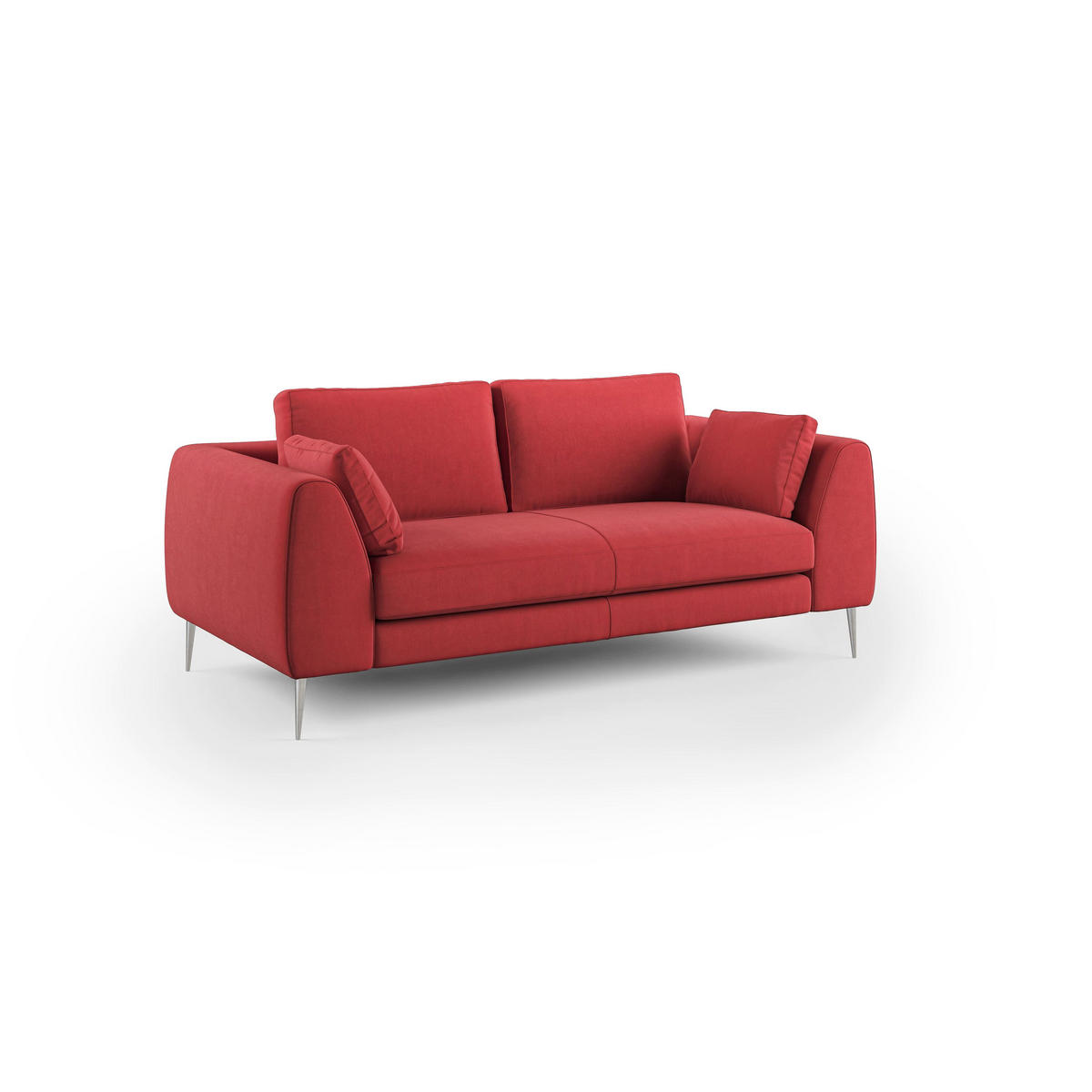 LINEARSOFA Plano - Rot, Textil (196/86/102cm) - Divani.store