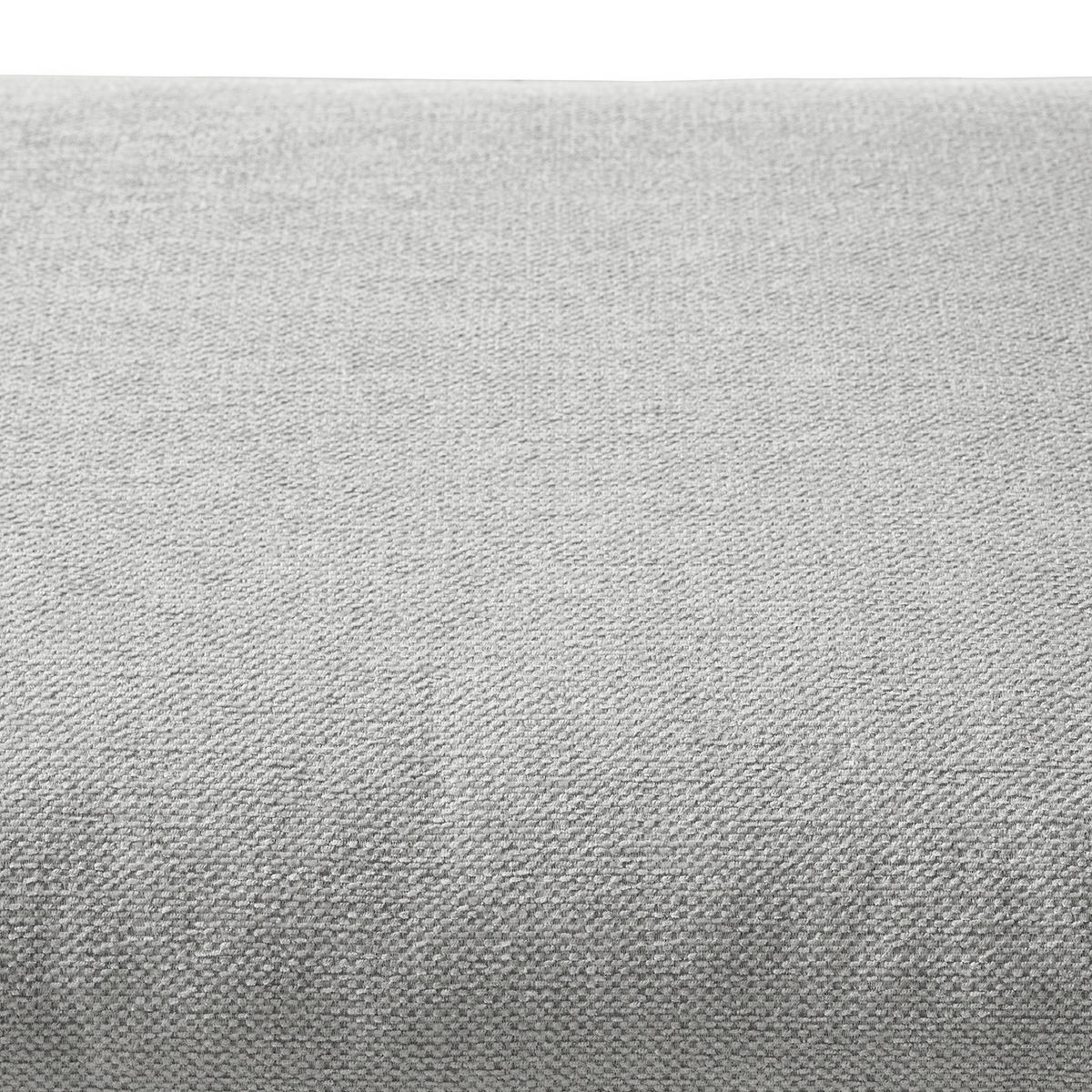 POLSTERHOCKER - Eichefarben/Hellgrau, Eichenholz/Textil (54/41/41cm) - home24