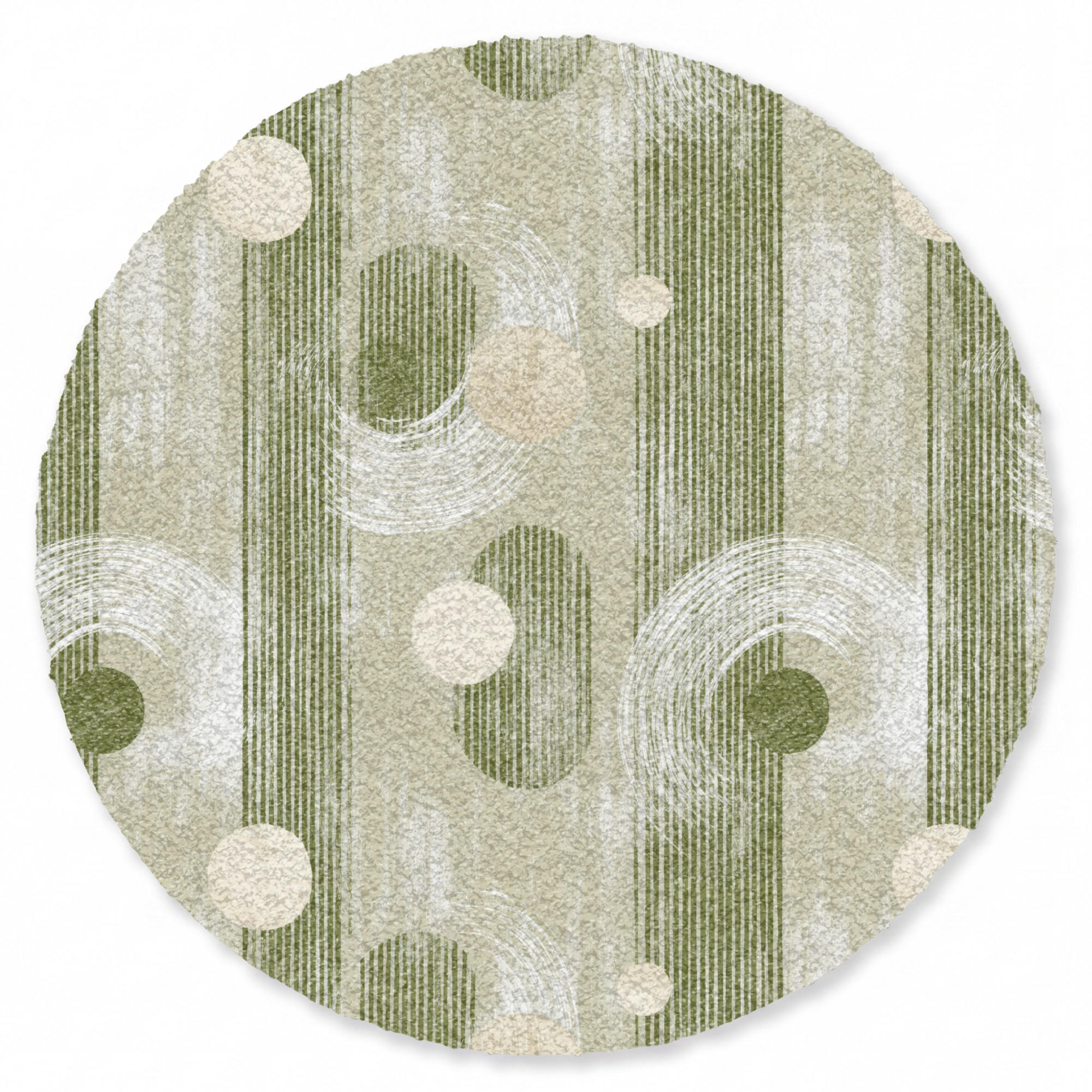 KOBERCE - Umelecké - Moderné - Zelené - 120x120 cm - olivovozelená, textil/plast (120/0.4cm) - OnlyWow