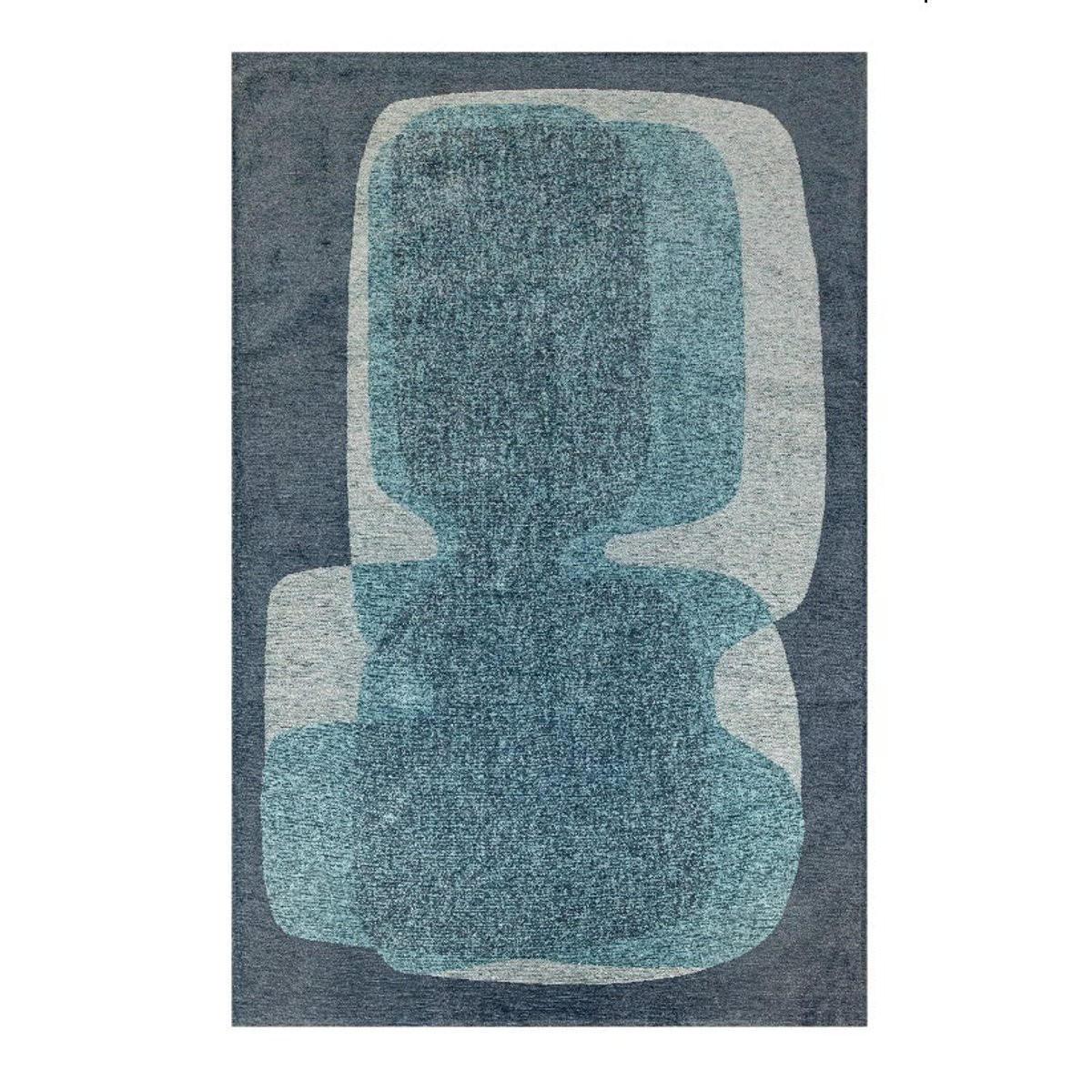 TEPPICH modern Flachgewebe TOUC TOUC Blau 240 x 340 cm - Blau, Textil (240/340cm) - Novatrend