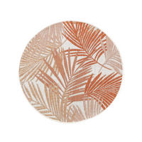 OUTDOORTEPPICH rund Cleo Orange ø 150 cm rund - Orange, Textil (150/150cm) - benuta Nest