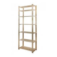 HOLZREGAL PINEPEAK 220x80x38cm 7 Fachboden 1,2cm dickes Kiefernholz Natur - Naturfarben, Holz (80/220/38cm) - PROREGAL