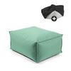 OUTDOOR POUF mit Schutzhülle Der Ruhestifter - Mintgrün, Textil (60/25/45cm) - Mokebo