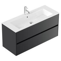 WASCHTISCH Livigno-02 - Grau, Holzwerkstoff (120/59/47cm) - Lomado