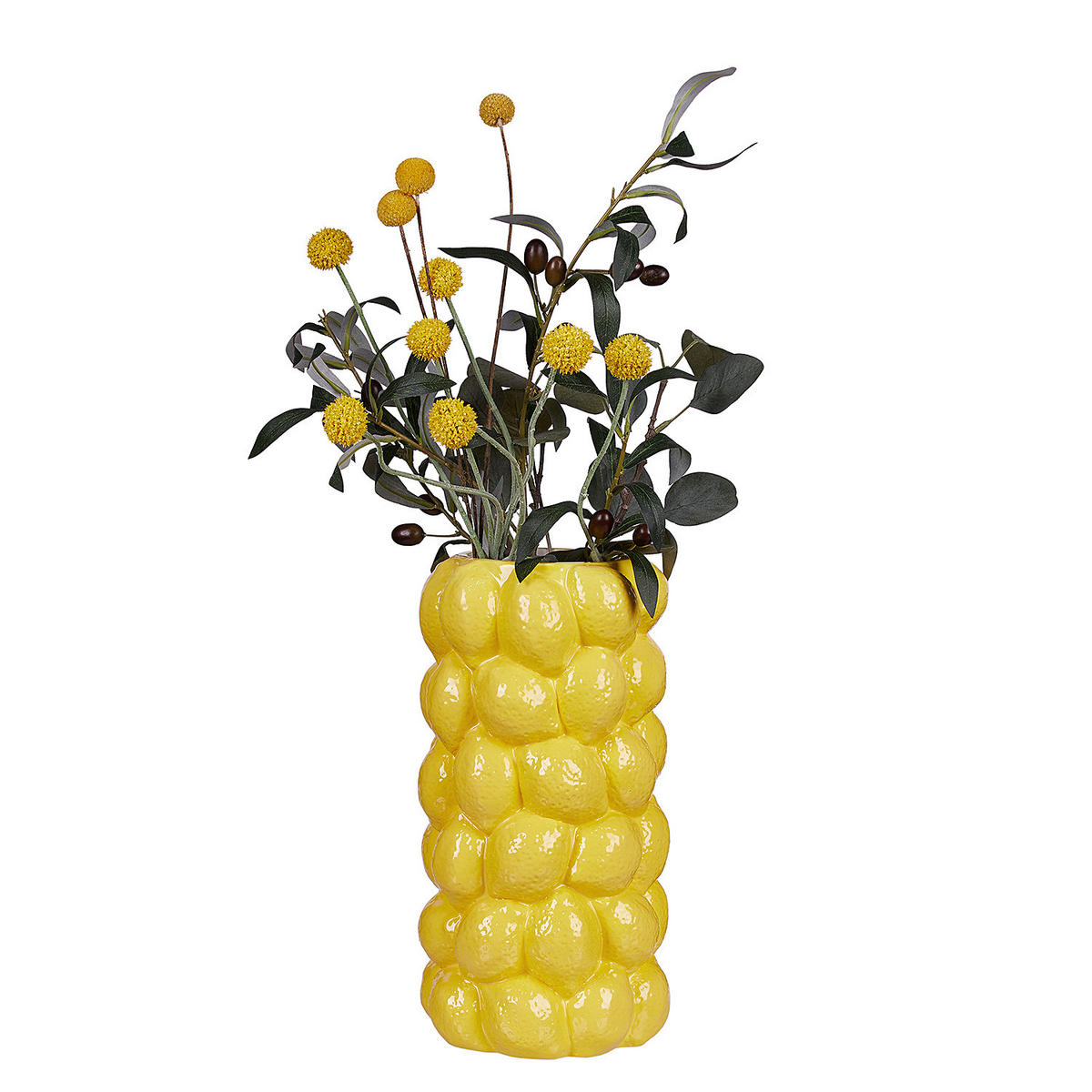 VASE Lemon - Gelb, Stein (31cm) - Butlers