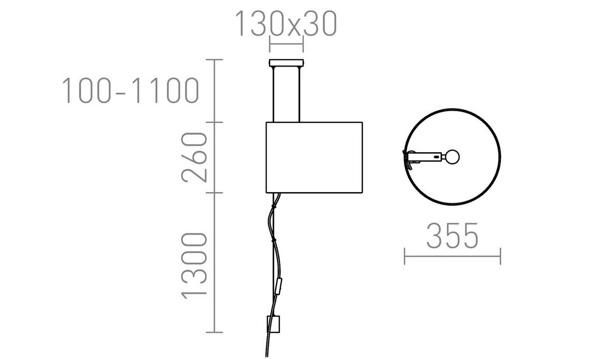 PENDELLEUCHTE BROADWAY Weiß Chrom 15 W - Weiß, Metall (36/36/27cm) - Rendl