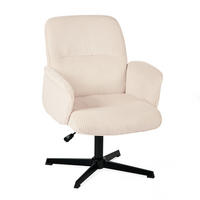 DREHSTUHL in Beige Cord - Beige, Metall (61.5/93/59.5cm) - Meubles Cosy