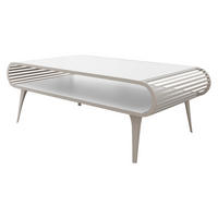 COUCHTISCH Aristo Cashmere - Kaschmir/Weiß, Holzwerkstoff/Metall (60/120/44cm) - MIRJAN24