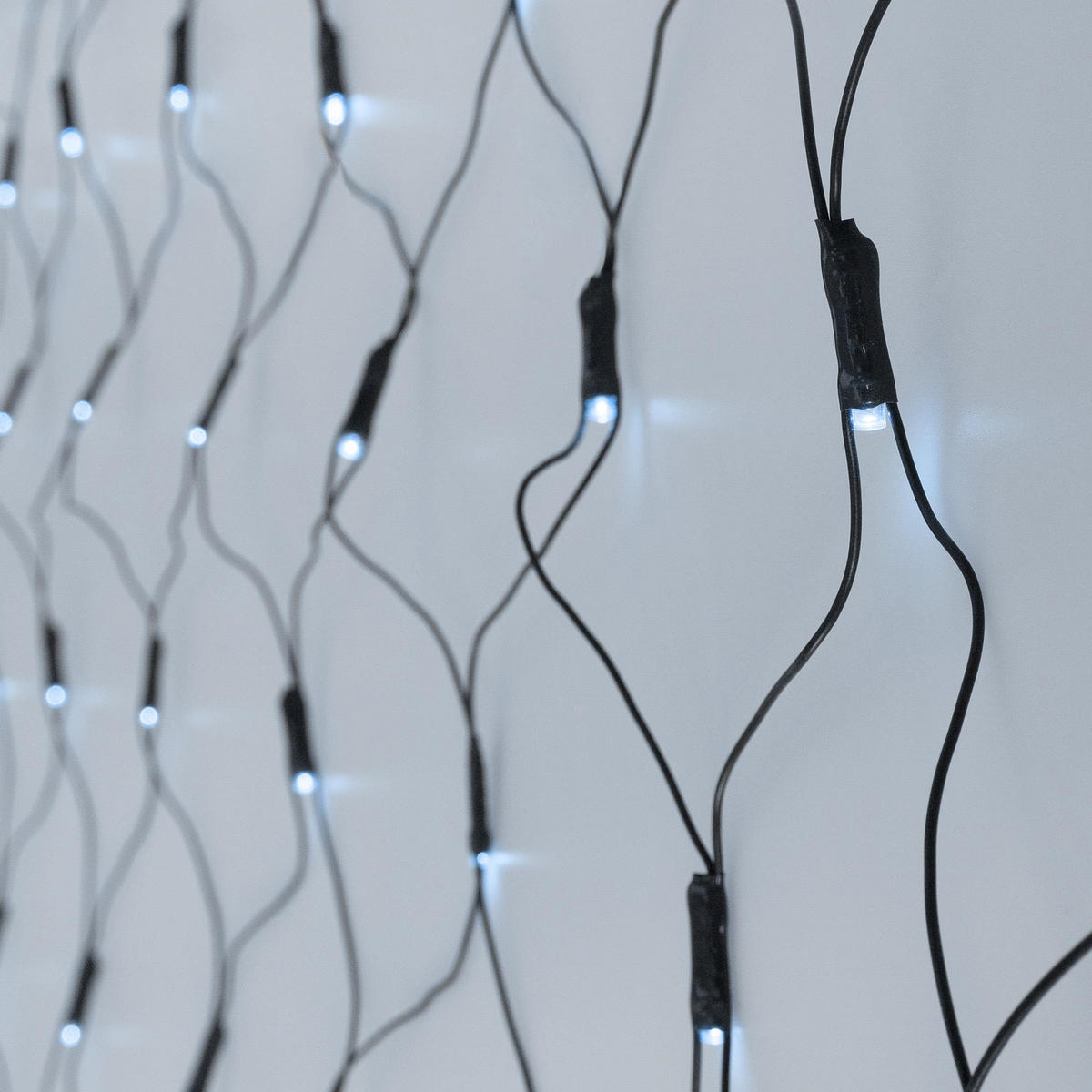WEIHNACHT Lichternetz 160 LED - Schwarz, Kunststoff (200cm) - ECD-Germany