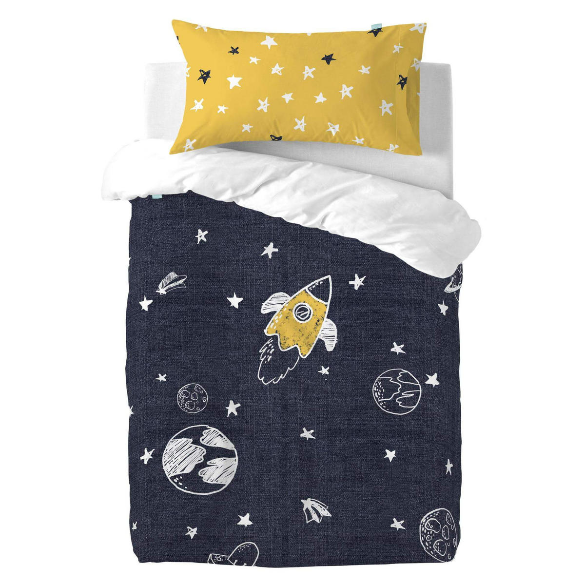 KISSENBEZUG starspace 50x75 cm mehrfarbig - Multicolor, Textil (50/75cm) - Happy Friday