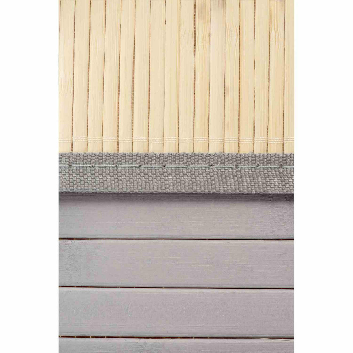WÄSCHEKORB MIT DECKEL BAMBOO - Anthrazit, Naturmaterialien (40/60/30cm) - WohnDirect