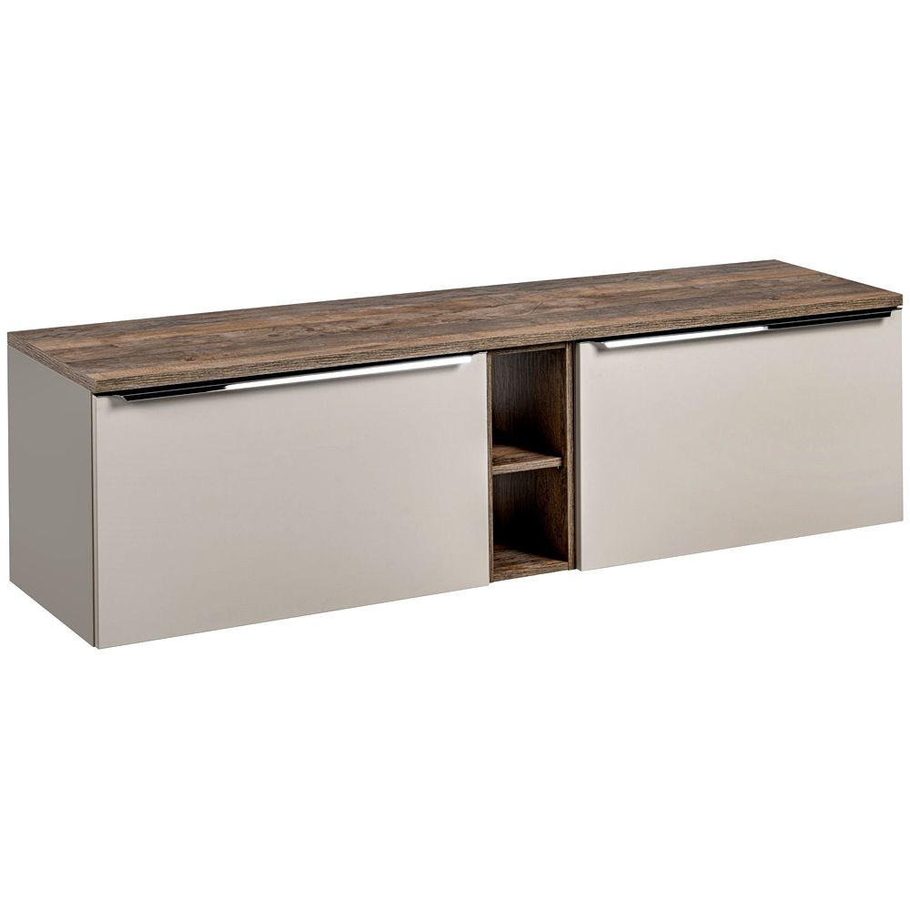 WASCHBECKENSCHRANK Puebla-56 - Beige, Holzwerkstoff (180/49/46cm) - Lomado