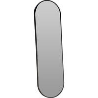 WANDSPIEGEL aus Aluminium 2,5/30/100 cm - Schwarz, Metall (30/100/2.5cm) - Home Styling Collection