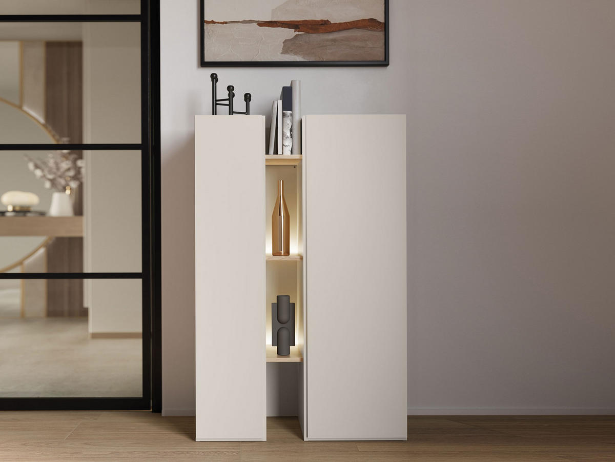 REGAL Sigma 2D SG04 - Kaschmir/Eichefarben, Holzwerkstoff (85/132/42cm) - MIRJAN24