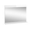 BADEZIMMERSPIEGEL Izan Weiß Hochglanz 80.1 x 62 cm mit Regal - Weiß, Glas (80.1/62/12cm) - Vicco