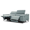 RELAXSOFA FIERO 3-Sitzer mit 2 Relaxfunktionen, mintgrün - Schwarz/Mintgrün, Holzwerkstoff/Textil (212/82/103cm) - Courtois Laville