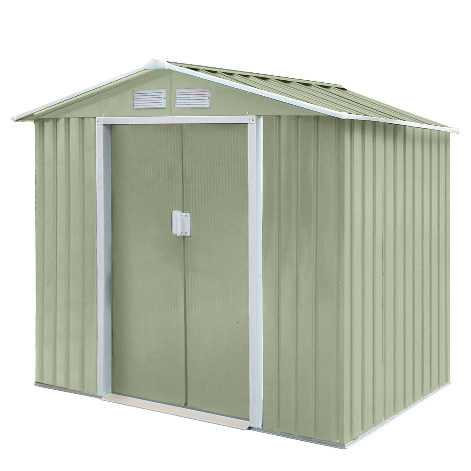 GERÄTEHAUS S100 Metall Grün - Grün, Metall (127/185/213cm) - HATTORO