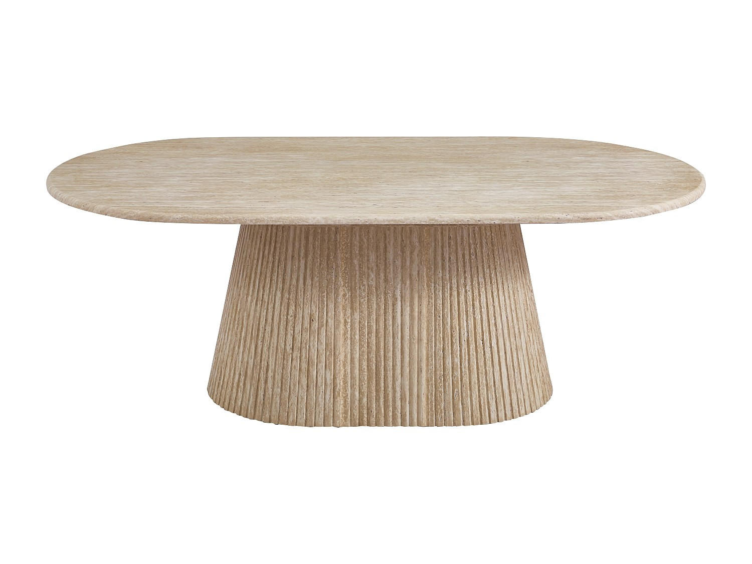 COUCHTISCH - 120 cm x 70 cm - stein - beige Tifuli - Beige, Holz/Stein (70/120/45cm) - Vente-Unique