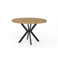 ESSTISCHE EDEN - Honigeiche/Schwarz, Holzwerkstoff (120/120/76cm) - Meblini