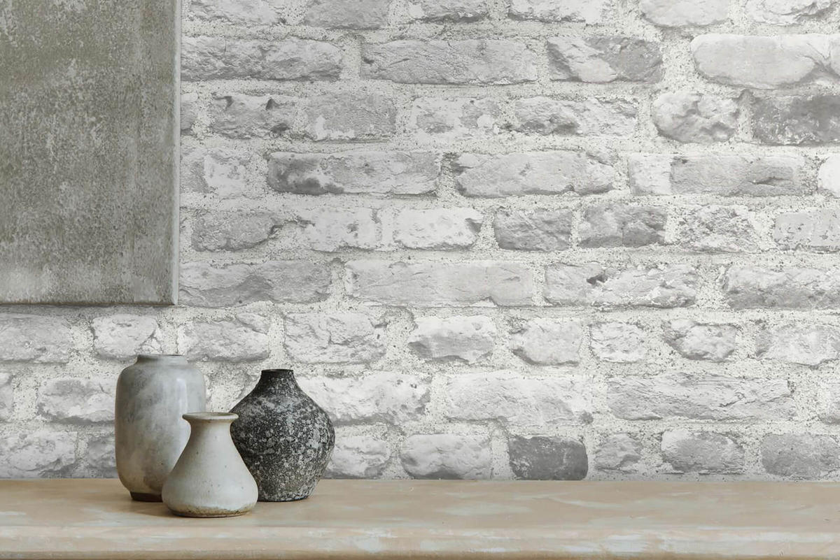 VLIESTAPETE Grau 53/1005 cm - Grau, Textil (53/1cm) - KUNSTLOFT