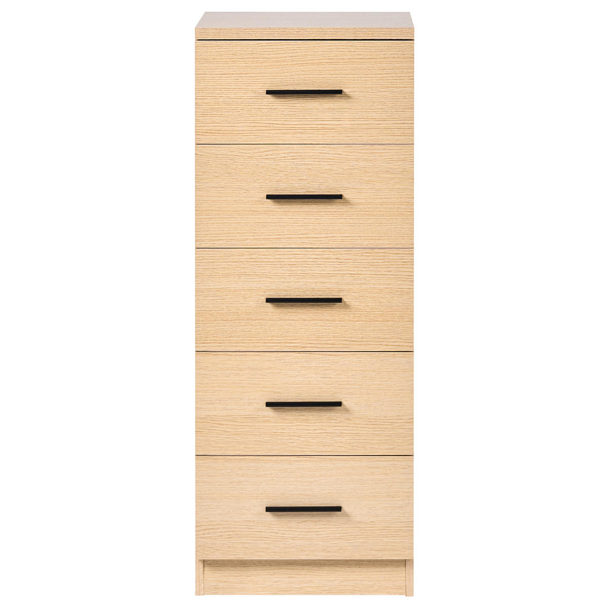 KOMODA s 5 zásuvkami Světle hnědá Kitimat - světle hnědá, kompozitní dřevo (40/105/40cm) - Beliani