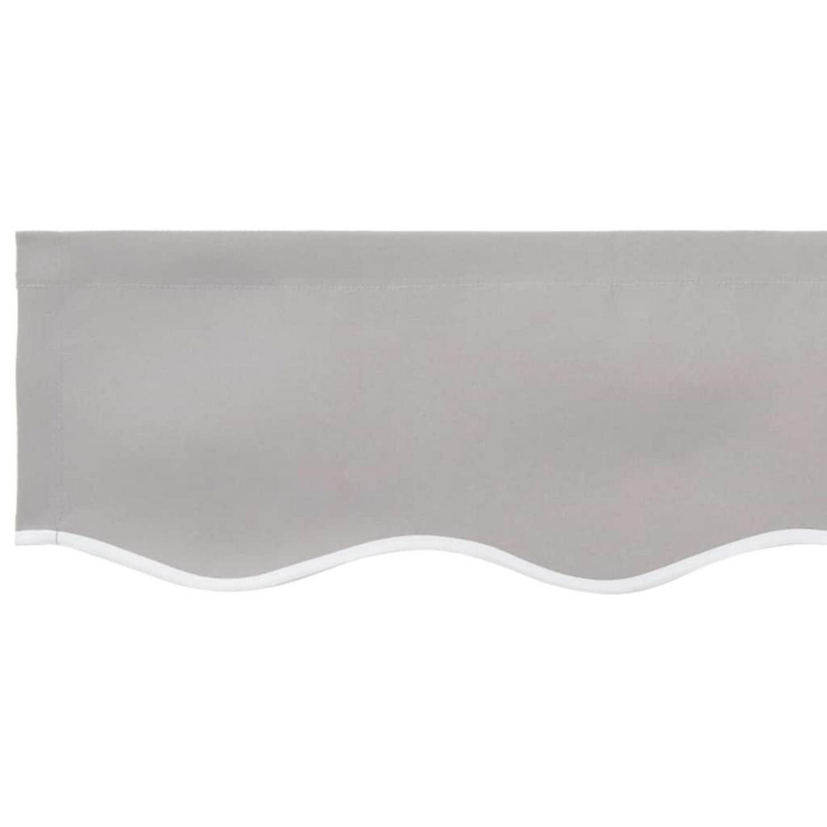 MARKISENERSATZSTOFF Hellgrau 3/2.5 M Polyester - Hellgrau, Textil (280/20/245cm) - vidaXL