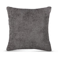 KISSENHÜLLE Chenille Cross 60 cm x 60 cm in Silber - Grau, Textil (60/60cm) - Bestlivings