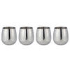 TRINKBECHER (4er-Set) Manhattan Lounge - Silberfarben, Metall (0.5L) - Butlers