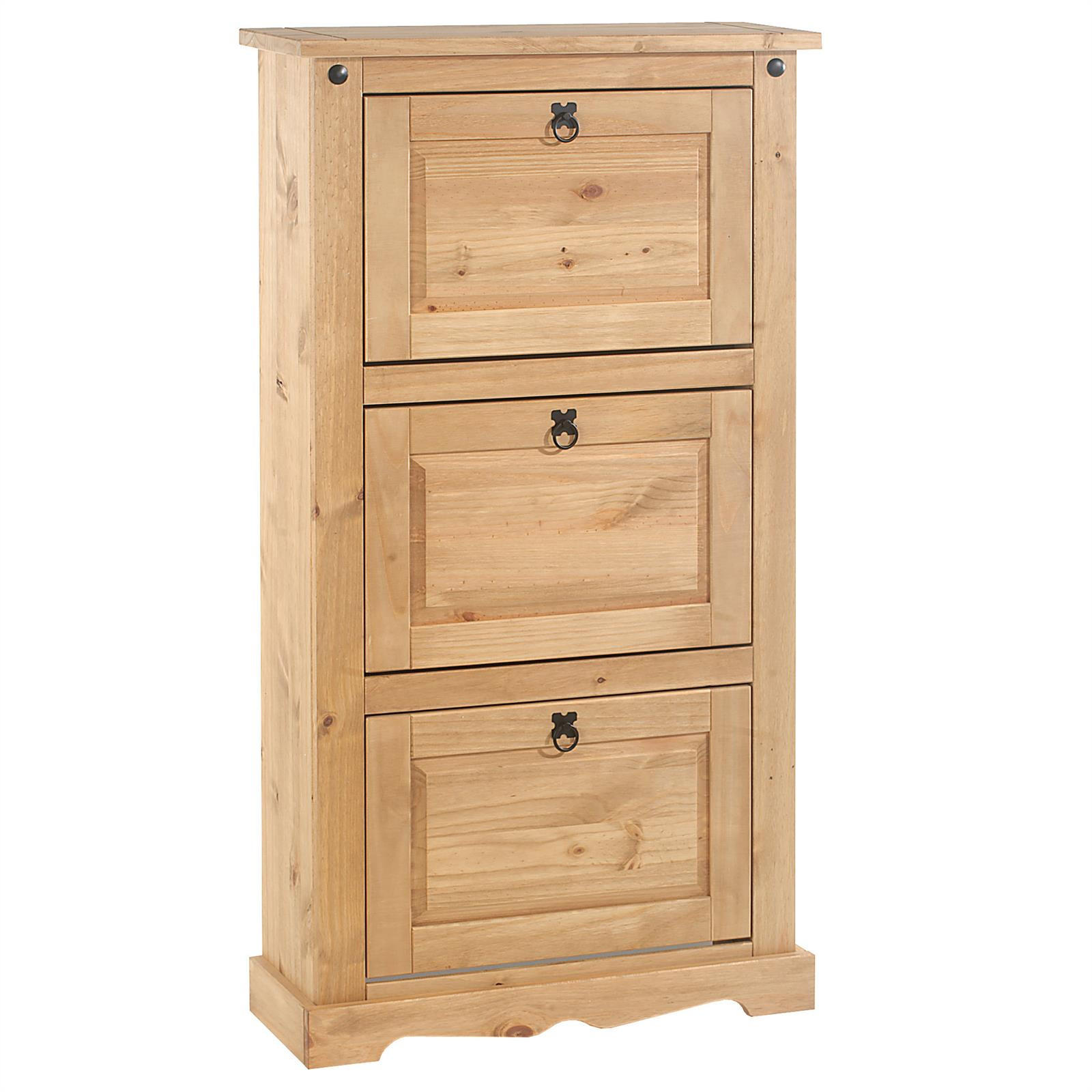 SCHUHSCHRANK TEQUILA - Kieferfarben, Holz (73/136/26cm) - IDIMEX