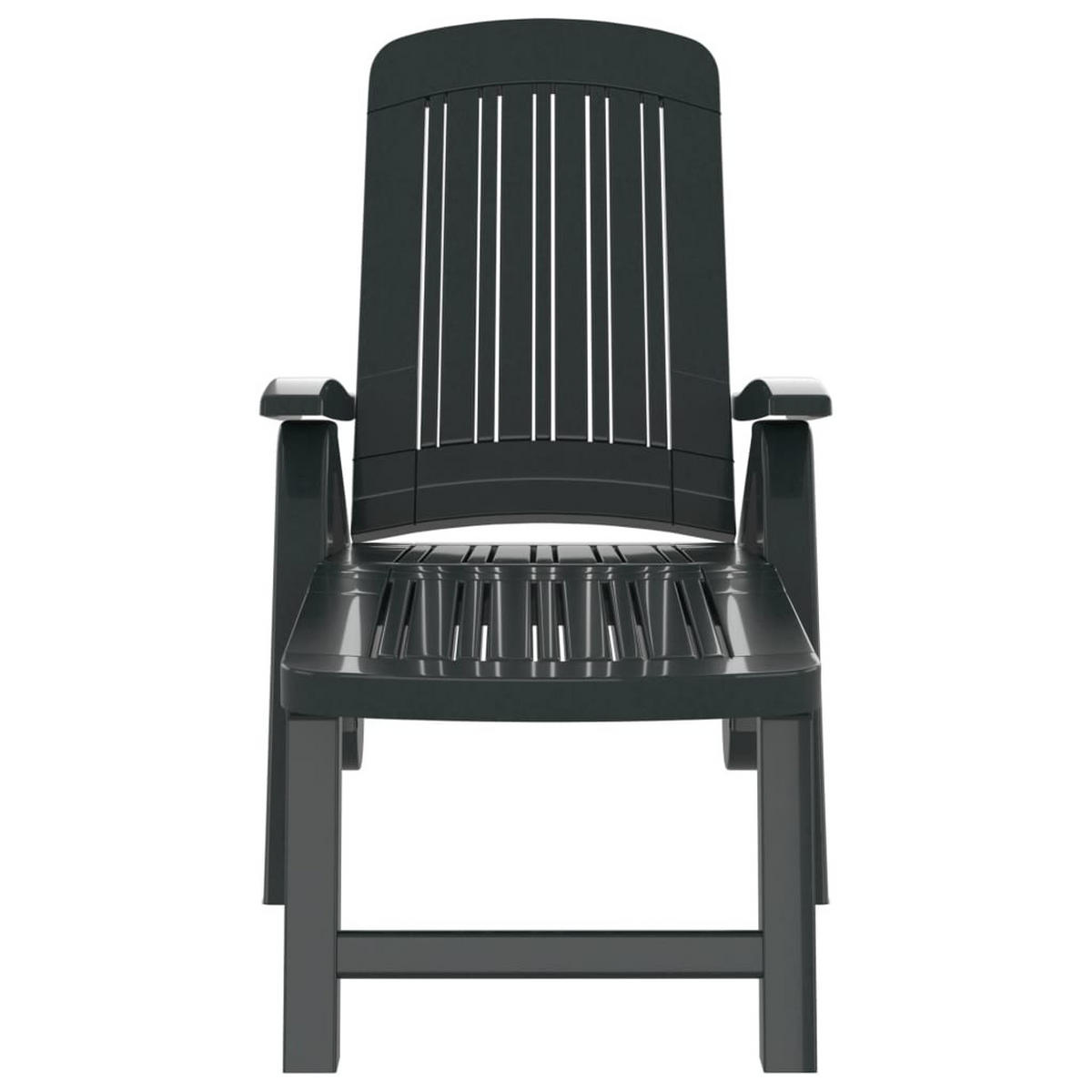 SONNENLIEGE Klappbar Polypropylen Grün - Grün, Kunststoff (71/103/186cm) - furnicato