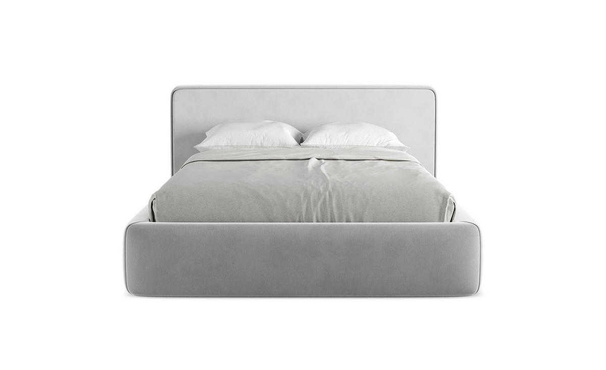 POLSTERBETT mit Bettkasten und Lattenrost 180x225 Grau - Schwarz/Grau, Kunststoff/Textil (140/200cm) - Makamii