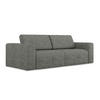 3-SITZER SOFA Strukturstoff Stoff Grau - Dunkelgrau/Beige, Kunststoff/Textil (224/80/103cm) - Makamii