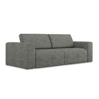 3-SITZER SOFA Strukturstoff Stoff Grau - Dunkelgrau/Beige, Kunststoff/Textil (224/80/103cm) - Makamii