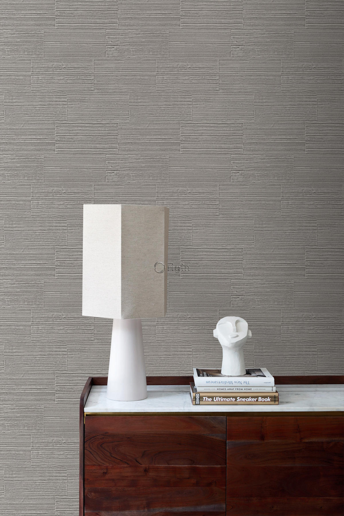 TAPETE Steinoptik 53 cm x 10.05 m - Braun, Papier (53/1000cm) - Origin Wallcoverings