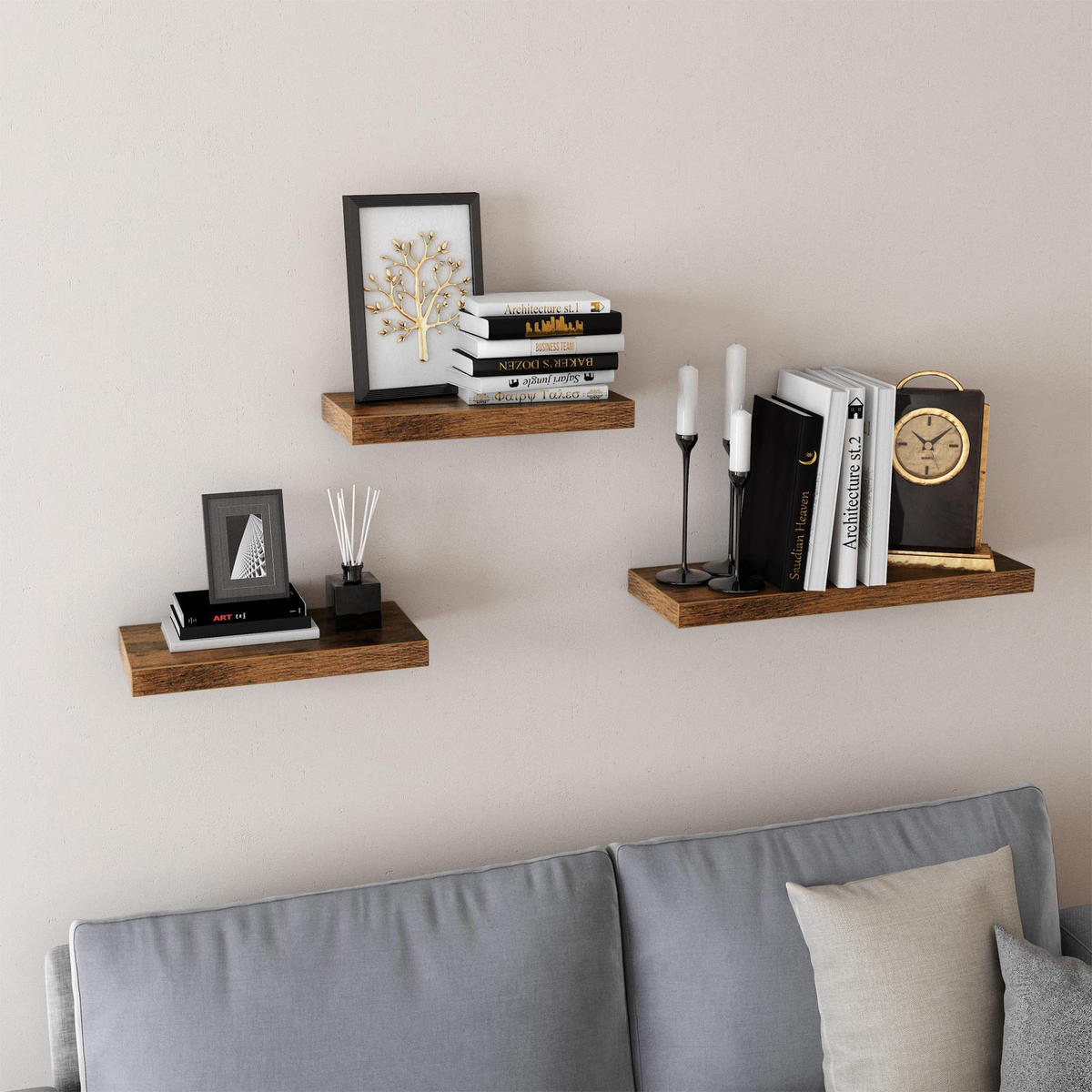 WANDREGAL WANDBOARD - Braun, Holzwerkstoff (20/4/80cm) - Hansiro