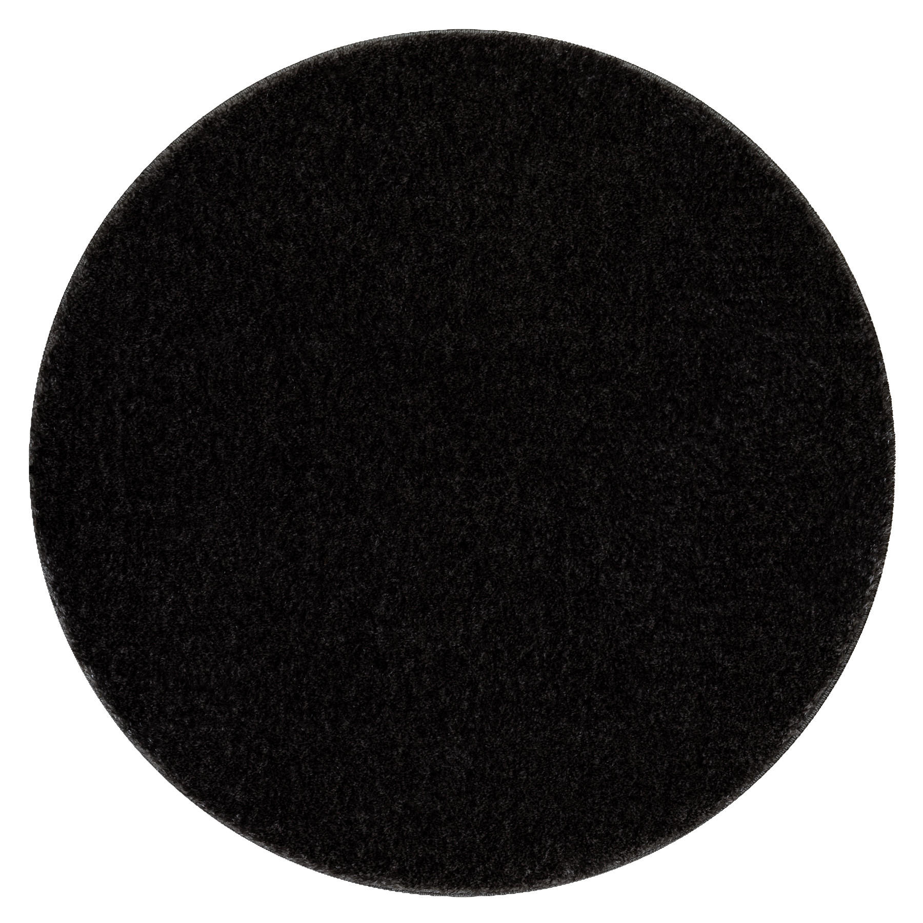 BADTEPPICH SANTA Kreis 100 cm - Schwarz, Textil (100/100cm) - rugsX