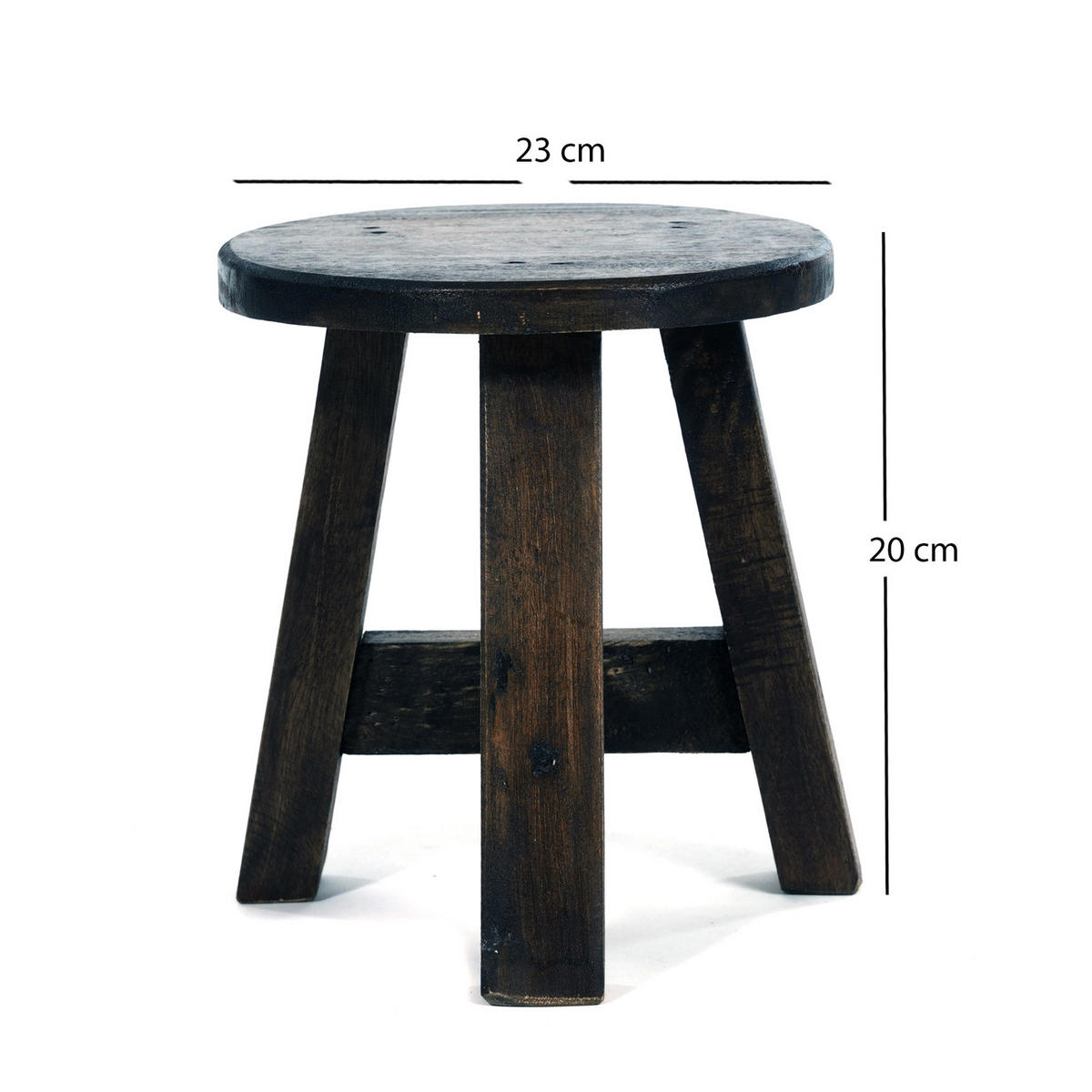 PFLANZENHOCKER Bern Mahagoni Massivholz 03 dunkelbraun - Dunkelbraun, Holz (20/23/20cm) - DESIGN DELIGHTS