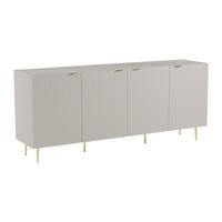 SIDEBOARD - 190cm x 45cm - MDF - beige - YESINIA - Beige, Holz (190/80/45cm) - Vente-Unique