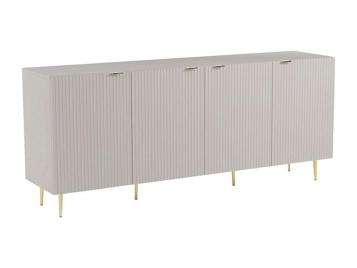 SIDEBOARD - 190cm x 45cm - MDF - beige - YESINIA - Beige, Holz (190/80/45cm) - Vente-Unique